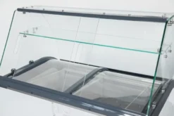 Speiseeisvitrine mit Glasaufsatz – 6 x 5 L – 273 L – inkl. Eisschalen