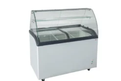 Speiseeisvitrine mit Sicherheitsglas – 9 x 5 L – 278 L