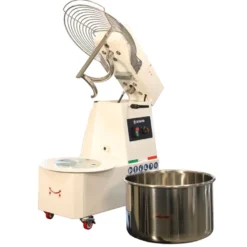 Spiral-Teigknetmaschine PROFI 33 Liter 400V mit Rollen - variabler Kopf