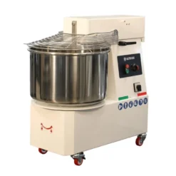 Spiral-Teigknetmaschine PROFI 33 Liter 400V mit Rollen - variabler Kopf und 2 Geschwindigkeiten