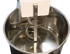 Spiral-Teigknetmaschine PROFI 42 Liter 400V mit Rollen - fester Kopf und 2 Geschwindigkeiten