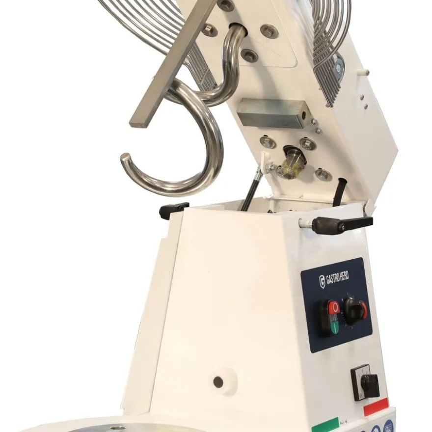 Spiral-Teigknetmaschine PROFI 42 Liter 400V mit Rollen - variabler Kopf und 2 Geschwindigkeiten