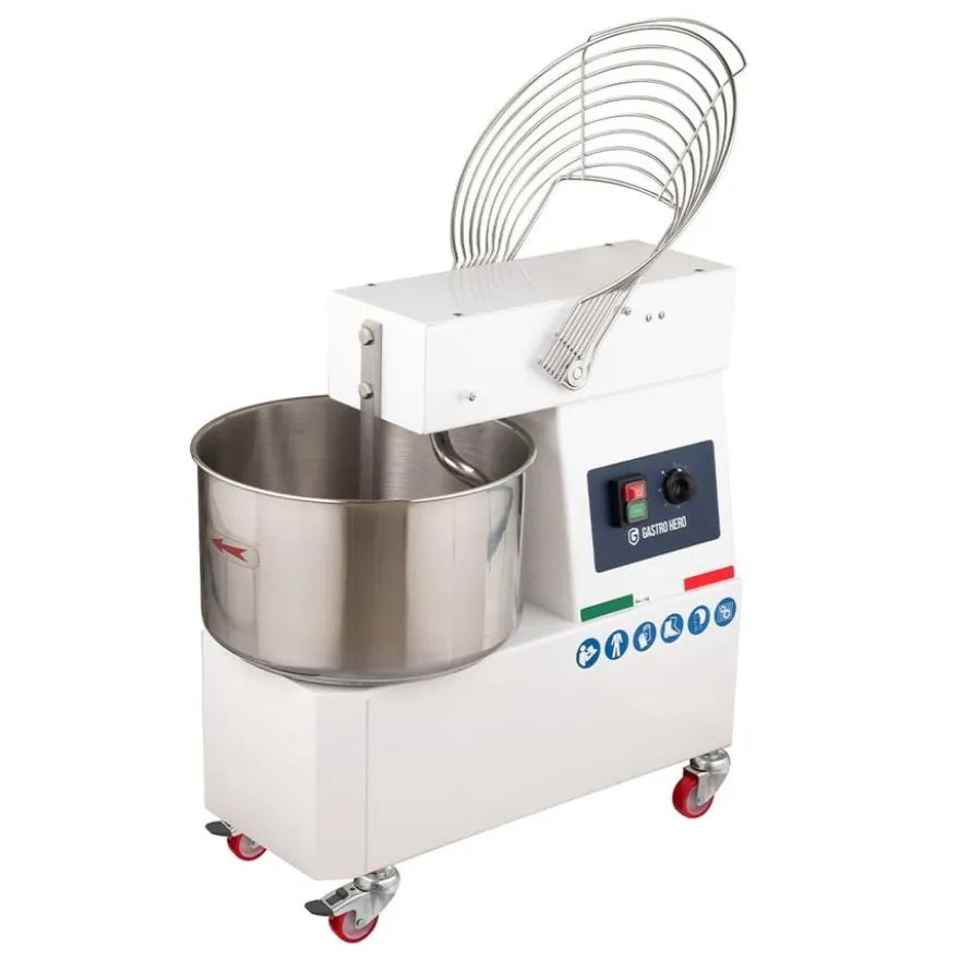 Spiral-Teigknetmaschine PROFI 42 Liter 230V mit Rollen - fester Kopf