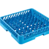 Spülkorb 500x500 mm mit hohen Fingern für Teller & Bleche, blau