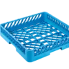 Spülkorb 500x500 mm ohne Aufteilung, grobmaschig, blau