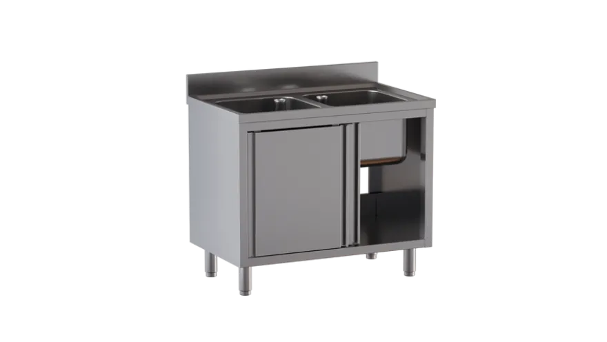 Spülschrank ECO 12x7 mit 2 Becken