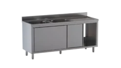 Spülschrank ECO 16x6 mit 2 Becken links