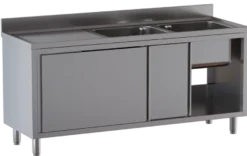 Spülschrank ECO 18x6 mit 2 Becken rechts