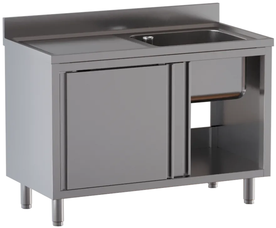 Spülschrank ECO 14x6 mit 1 Becken rechts