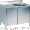 Spülschrank mit Schiebetür 1 Becken links 1200x700x870mm