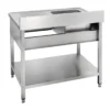 Spültisch Basic 10x6 mit 1 Becken links, Aufkantung und Grundboden