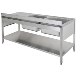 Spültisch ECO 20x7 mit 2 Becken links