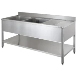 Spültisch ECO 15x6 mit 2 Becken links