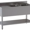 Spültisch ECO 15x7 mit 2 Becken rechts