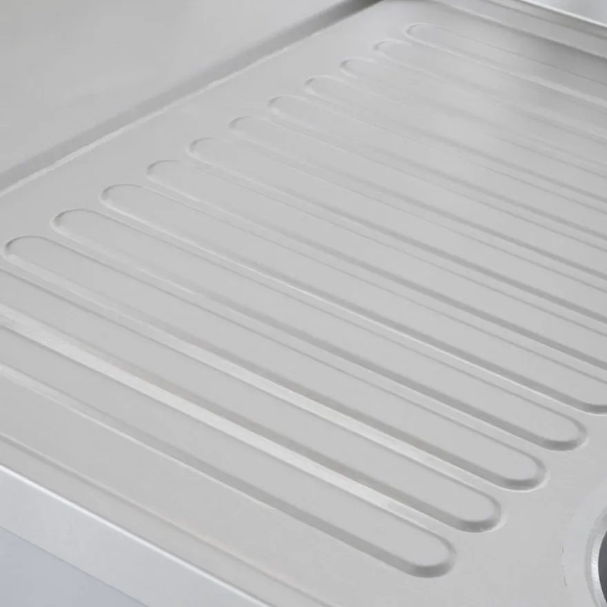 Spültisch ECO 15x6 mit 2 Becken rechts