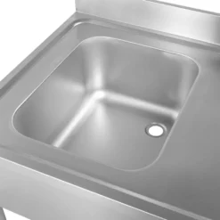 Spülzentrum Basic 12x6 mit 1 Becken links, Aufkantung und Grundboden