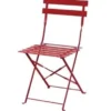 Stahlstühle Bolero rot klappbar - 2 Stück
