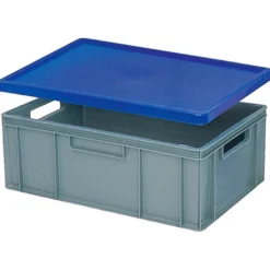 Stülpdeckel für Euro-Stapelbehälter -blau