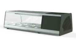 Sushi Vitrine PROFI 4x1/3GN - eckiges Glas