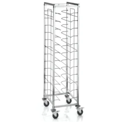 Tablettwagen für 12 Tabletts 45,5 x 35,5 cm, 53 x 42 x 181 cm