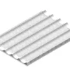 Tecnoeka Aluminiumblech KTF9P, 600x400 mm, 37 mm tief, mit 5 Baguette-Mulden, gelocht