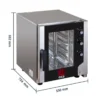 Tecnoeka Umluft-Konvektionsofen Evolution Next EKF 523 N UD, 5 x GN 2/3, Direktdampf