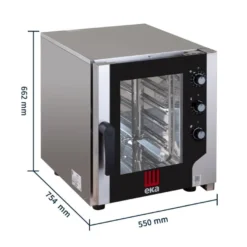 Tecnoeka Umluft-Konvektionsofen Evolution Next EKF 523 N UD, 5 x GN 2/3, Direktdampf