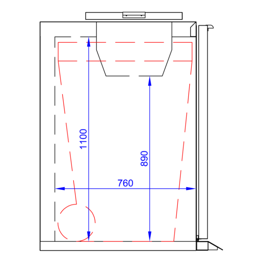 Tefcold Abfallkühler WBC 480