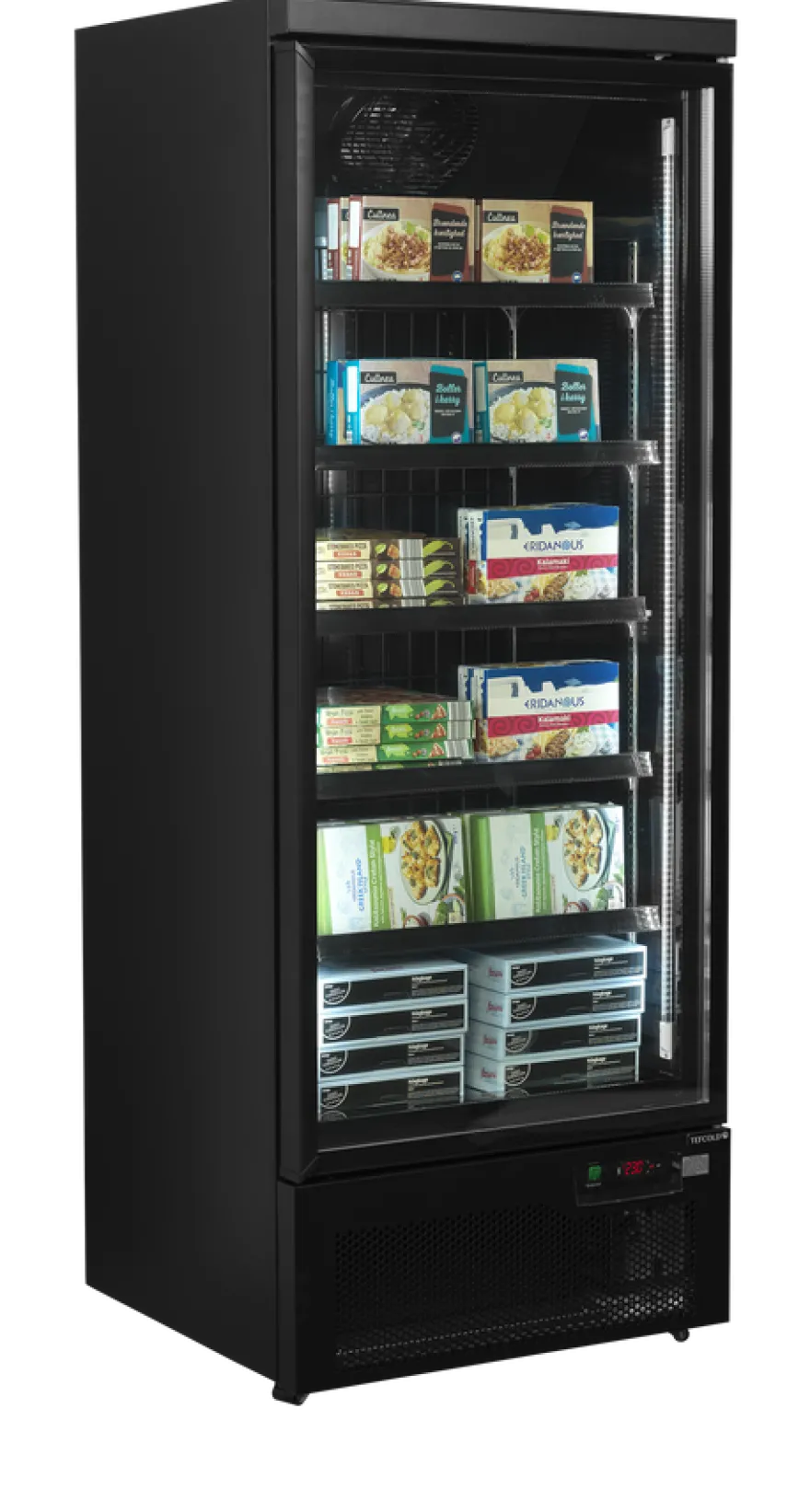 Tefcold Displaygefrierschrank Atom Maxi F1DBB, schwarz