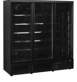 Tefcold Displaygefrierschrank Atom Maxi F3DBB, schwarz