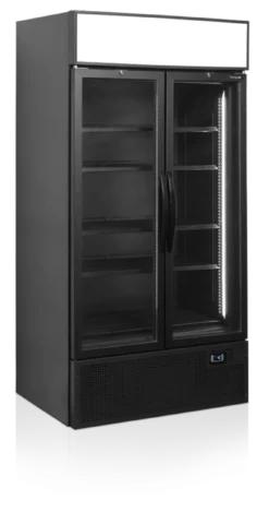 Tefcold Getränkekühlschrank FSC1000HBLACK schwarz