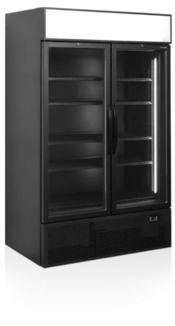 Tefcold Getränkekühlschrank FSC1200HBLACK schwarz