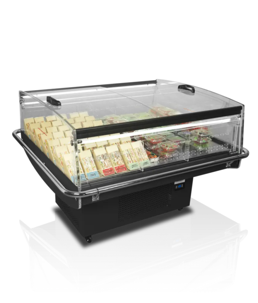 Tefcold Impuls-Kühlinsel PDC126 VS SL LED, schwarz