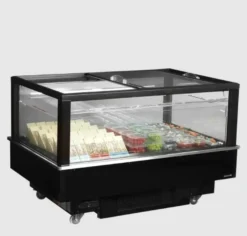 Tefcold Impuls Kühlinsel / Tiefkühlinsel EIB-D1015-B1 1512 mm, LED, schwarz