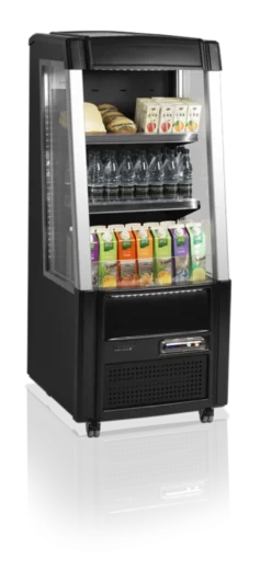 Tefcold Standkühlvitrine ODC60BLACK offen schwarz