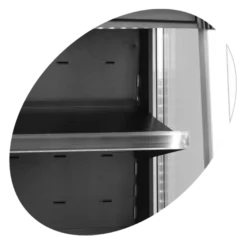 Tefcold Standkühlvitrine ODC60BLACK offen schwarz