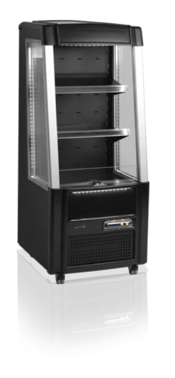 Tefcold Standkühlvitrine ODC60BLACK offen schwarz