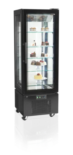 Tefcold Standkühlvitrine UPD400-C schwarz
