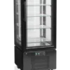 Tefcold Standtiefkühlvitrine UPD400-F schwarz