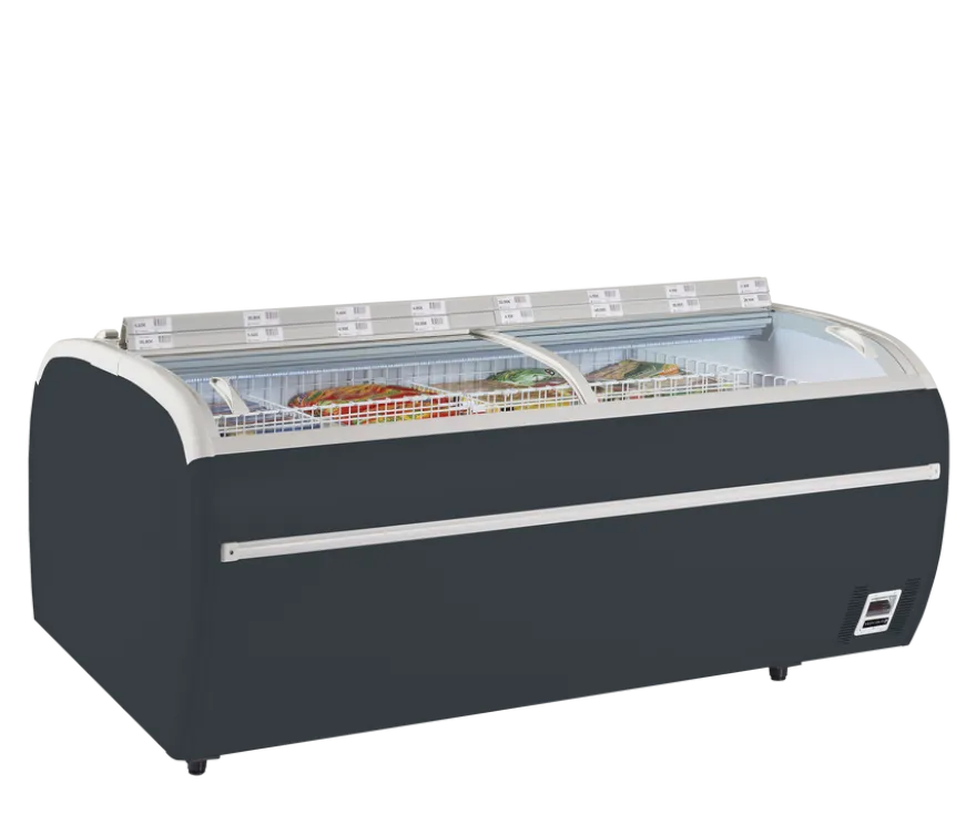 Tefcold Supermarkt-Kühler/ Gefriertruhe TWIN 220A-CF in Anthrazit