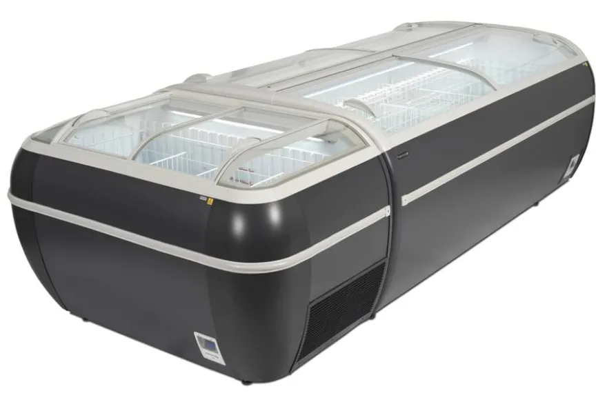 Tefcold Supermarkt-Kühler/ Gefriertruhe TWIN 220A-CF in Anthrazit