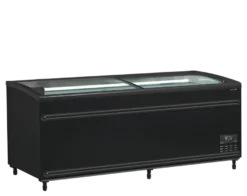 Tefcold Supermarkt-Kühler/Gefriertruhe SFI185B-CF VS, schwarz