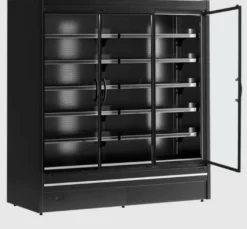 Tefcold Supermarkt Wandkühlregal Multideck MDCA1875HB-2 schwarz, 1955 mm