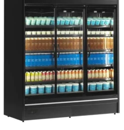 Tefcold Supermarkt Wandkühlregal Multideck MDCA1875HB-2 schwarz, 1955 mm