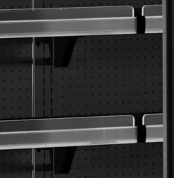 Tefcold Supermarkt Wandkühlregal Multideck MDCA937HB schwarz, 1017 mm