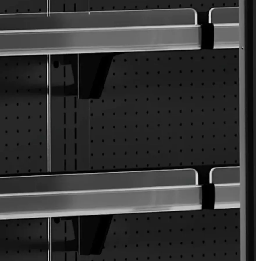 Tefcold Supermarkt Wandkühlregal Multideck MDCA937HB schwarz, 1017 mm