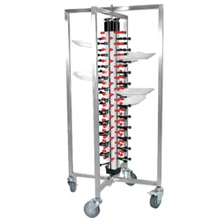 Tellerstapelsystem für 48 Teller, 65 x 59 x 126 cm