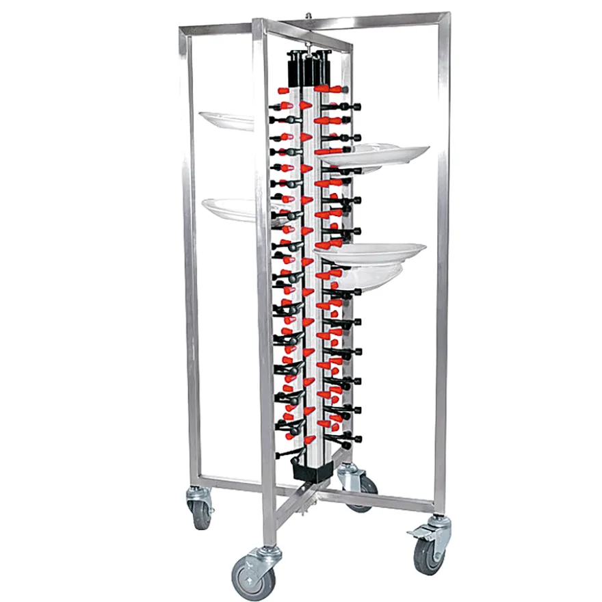 Tellerstapelsystem für 48 Teller, 65 x 59 x 126 cm