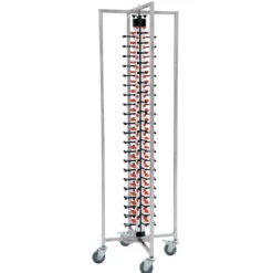Tellerstapelsystem für 84 Teller, 65 x 59 x 188 cm