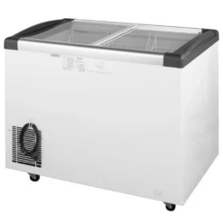 Tiefkühltruhe ECO 350 mit Glasschiebedeckel, 4 Rollen